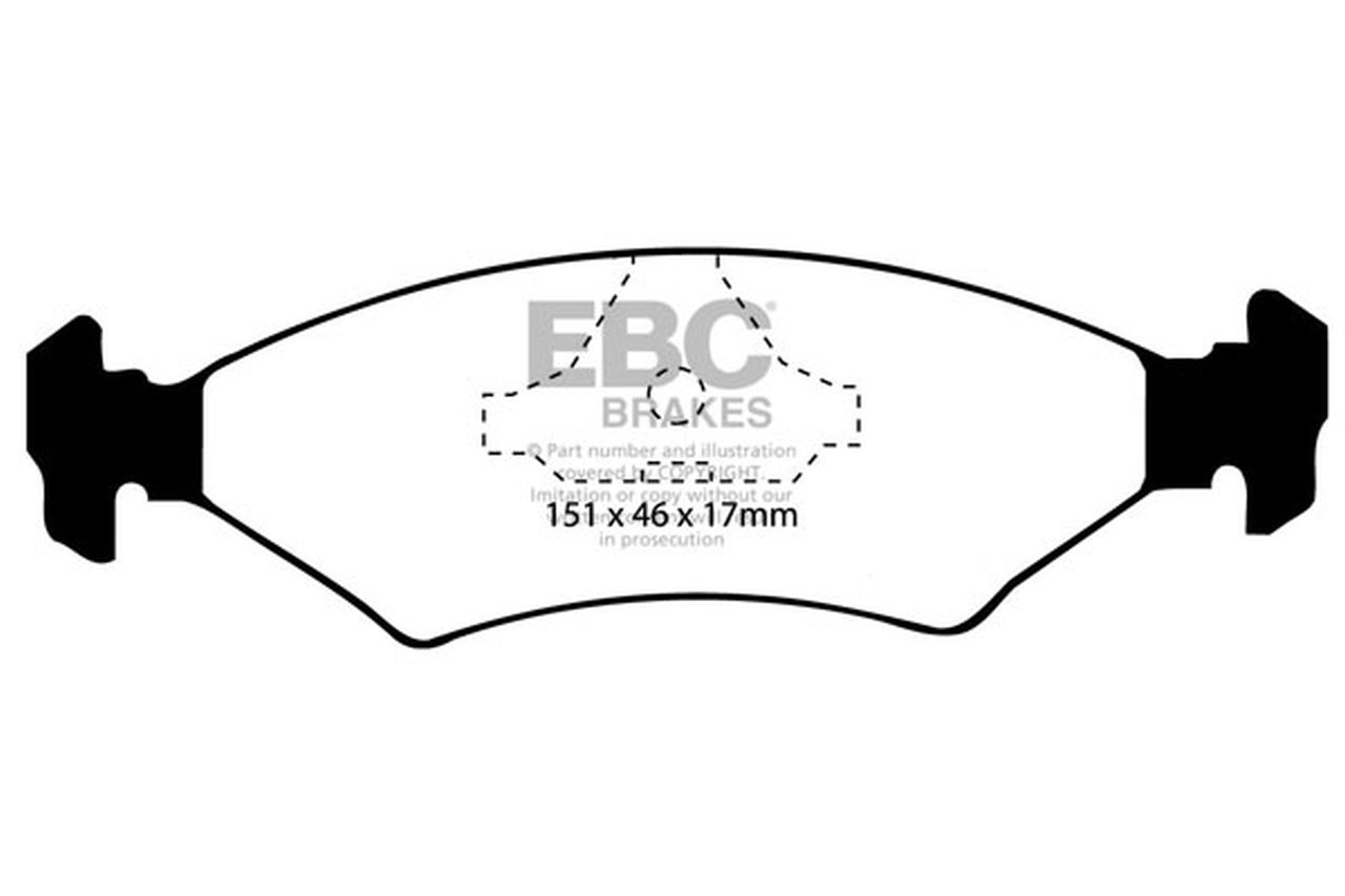 EBC DP5415NDX Bluestuff fékbetét szett két tárcsához