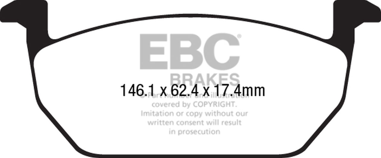 EBC DP22225 Greenstuff fékbetét szett két tárcsához