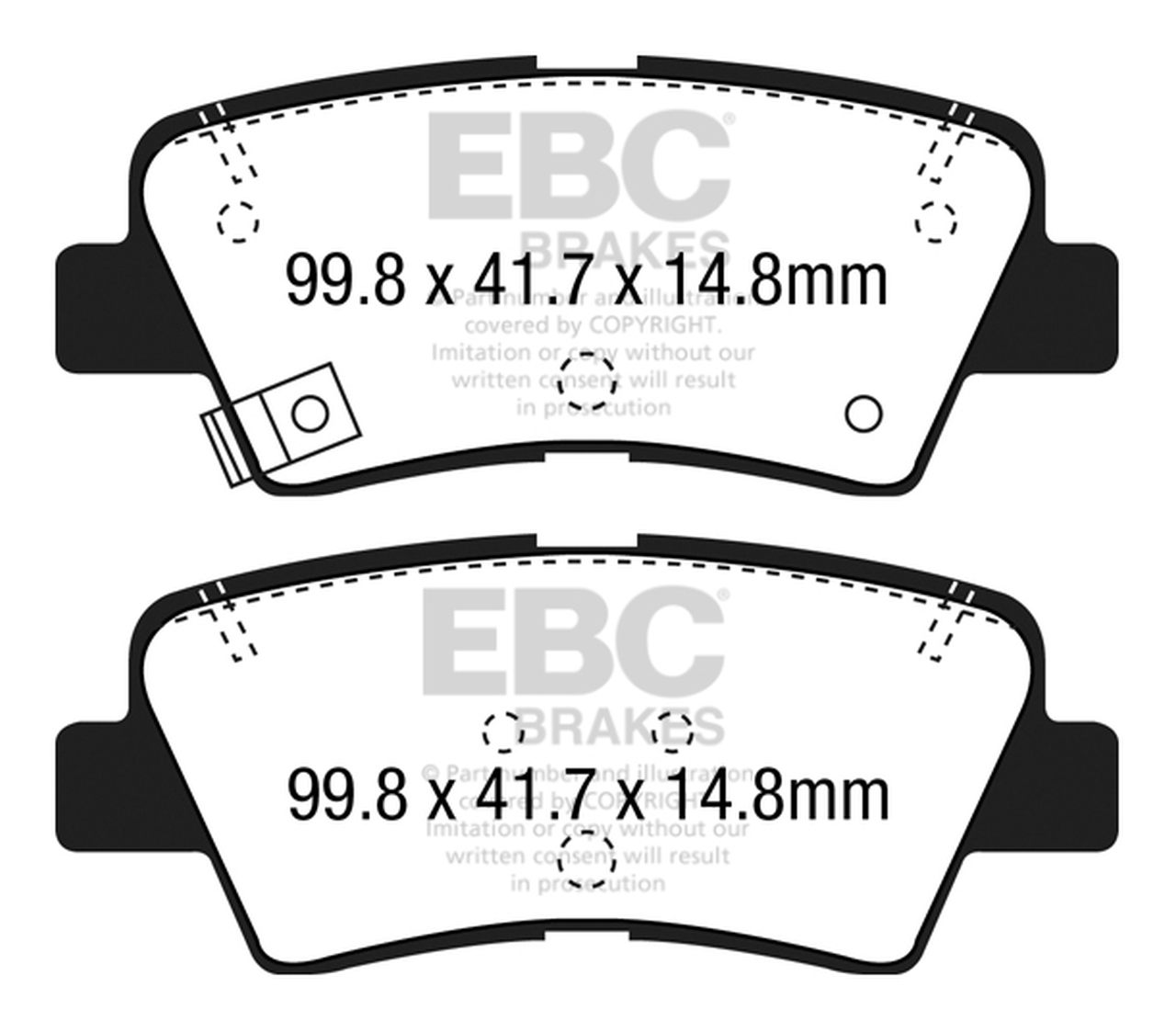 EBC DPX2188 Ultimax2 fékbetét szett két tárcsához