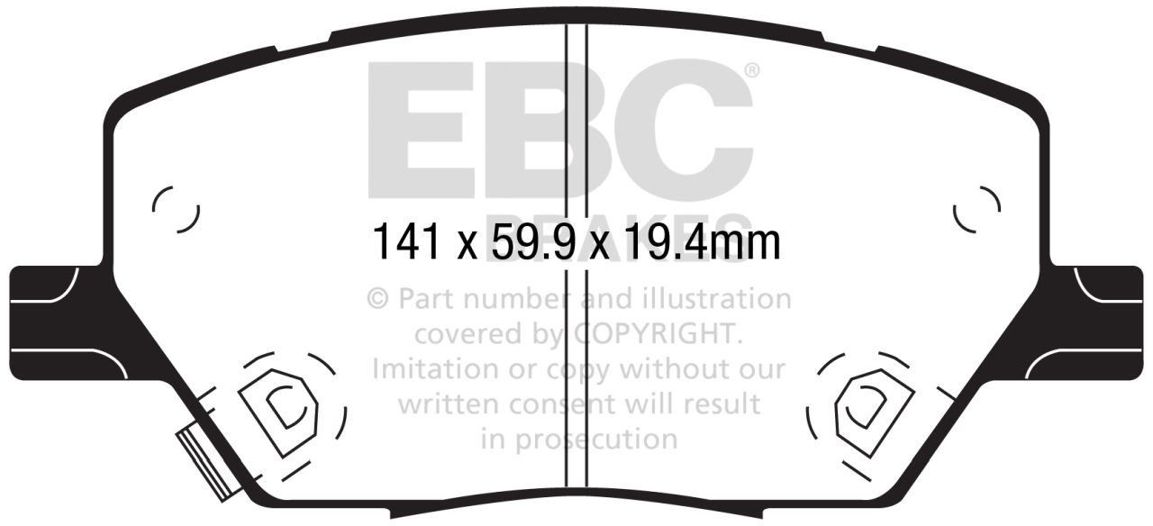 EBC DPX2239 Ultimax2 fékbetét szett két tárcsához