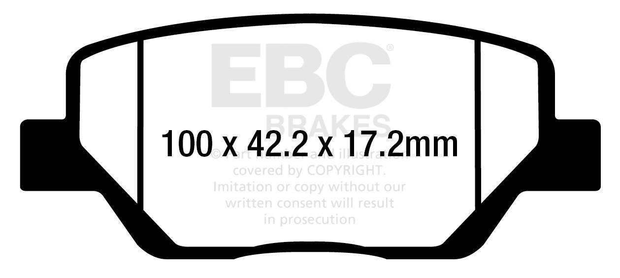 EBC DPX2333 Ultimax2 fékbetét szett két tárcsához