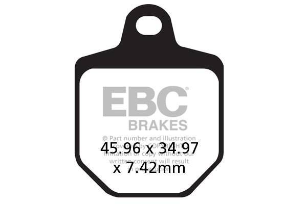 EBC EPFA433/4HH Sintermetall sport és pálya fékbetét garnitúra