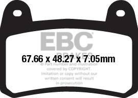 EBC FA658V V-Pad Semi-Sinter részben szinter fékbetét garnitúra