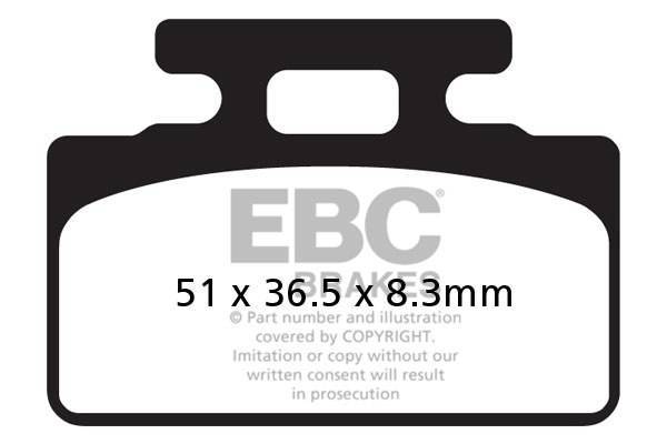 EBC SFAC151 Scooter Carbon robogó fékbetét garnitúra